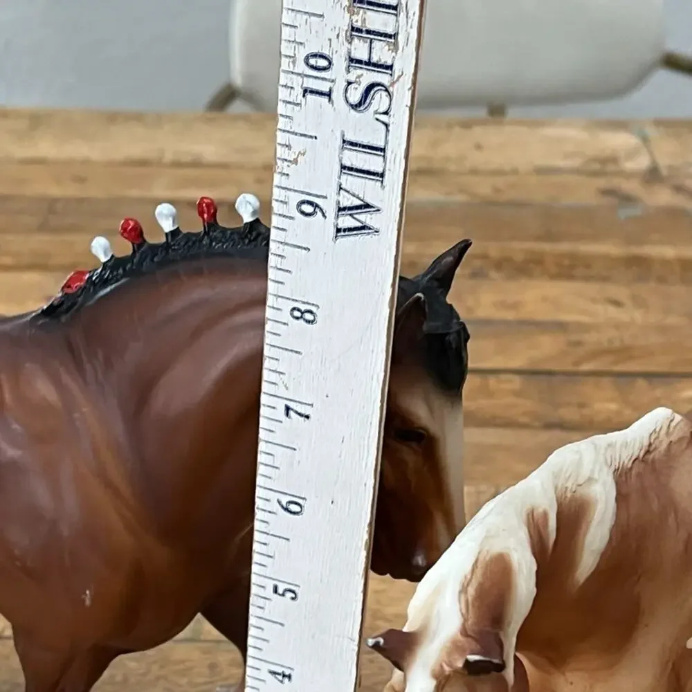 Breyer Clydesdale Stallion Red & White Bobs & Full Speed Appalossa Vintage U.S.A